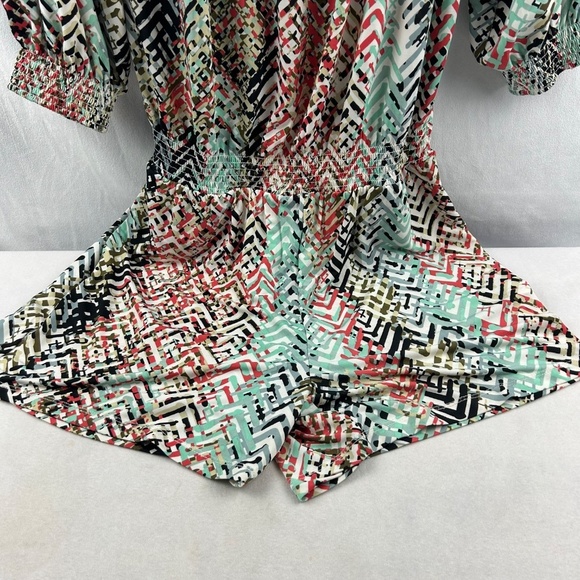 Boston proper long sleeve off the shoulder shorts romper - Picture 4 of 9